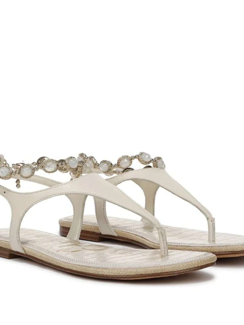 NEW IN BOX SAM EDELMAN CANNA IVORY SANDALS SHOES